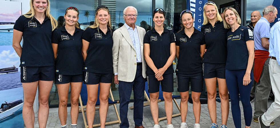 Kungligt besök när svenska damerna slutade fyra i Puig Women’s America’s Cup